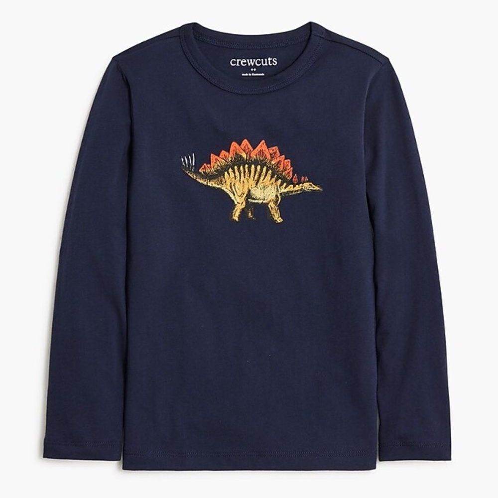 Crewcuts - Boys’ Navy Dinosaur Graphic Tee - T-Shirt - Size: XS (4-5T)